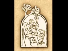 The Good Shepherd image used in the Catechism of the Catholic Church.